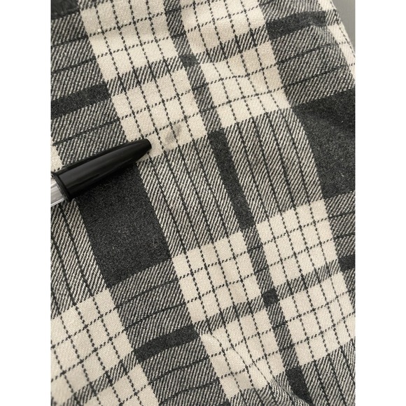 Eddie Bauer Flannel Shirt Mens Large L Button Up Gray Plaid Pockets - Picture 14 of 14